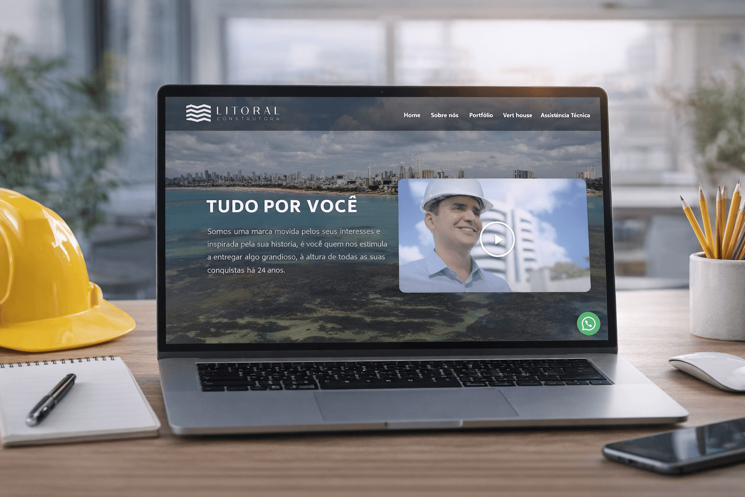 Construtora Litoral - Site institucional - João Pessoa