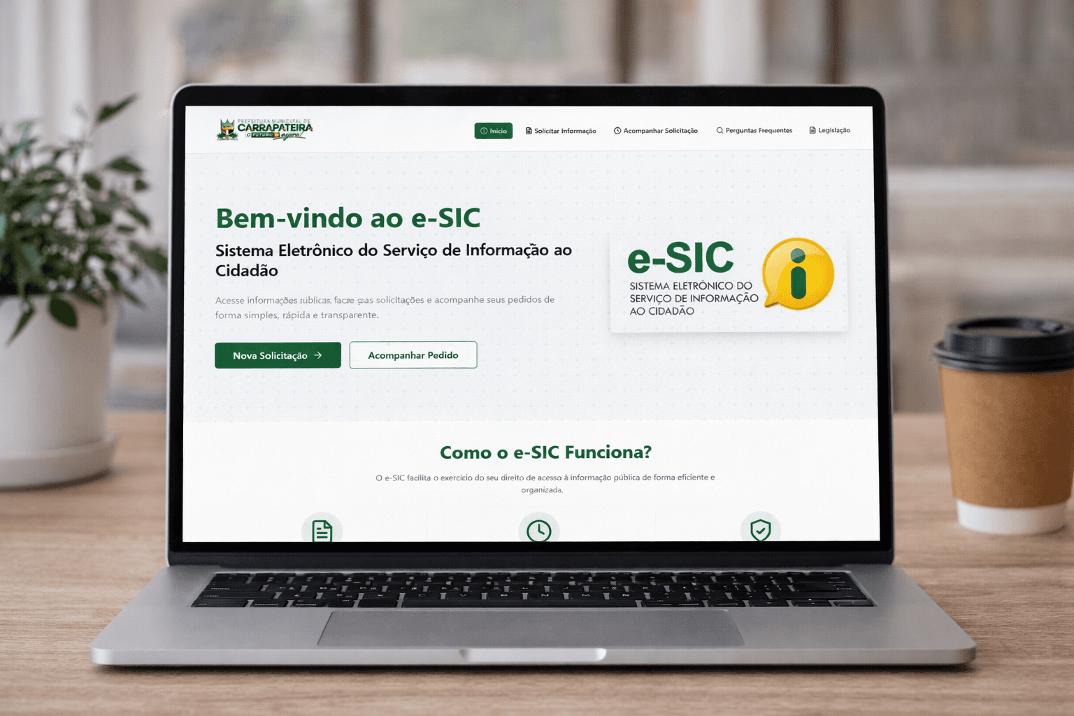 e-SIC - Sistema de busca - Prefeitura de Carrapateiras